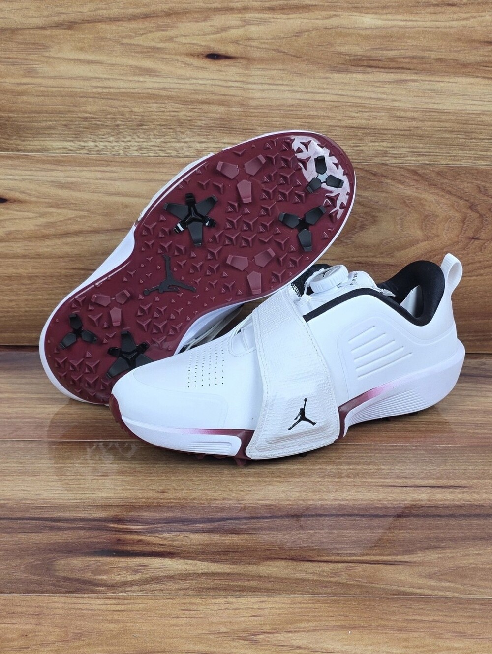Nike Air Jordan Rev Golf Shoes White Black Team Red FV6338-104 Men Sz 5.5 Wmns 7